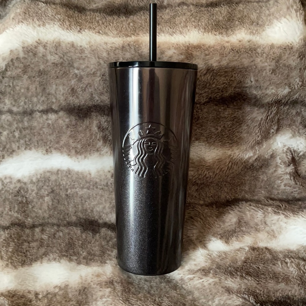 Starbucks 24oz Black Steel Tumbler Christmas 2019